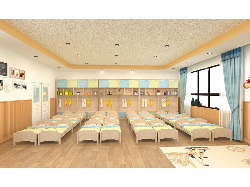幼儿园家具白蜡木儿童寝室 .jpg