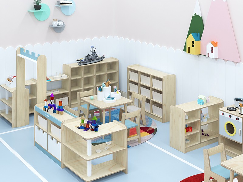 幼儿园家具枫木教室区角