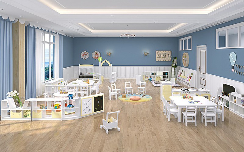 幼儿园家具全屋定制白色童话