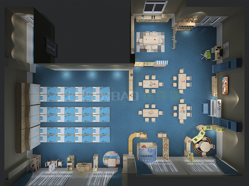 幼儿园家具教室全屋定制俯视图 .jpg
