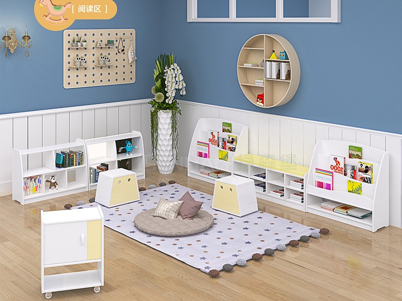 幼儿园全屋定制家具白色童话阅读区 5.jpg